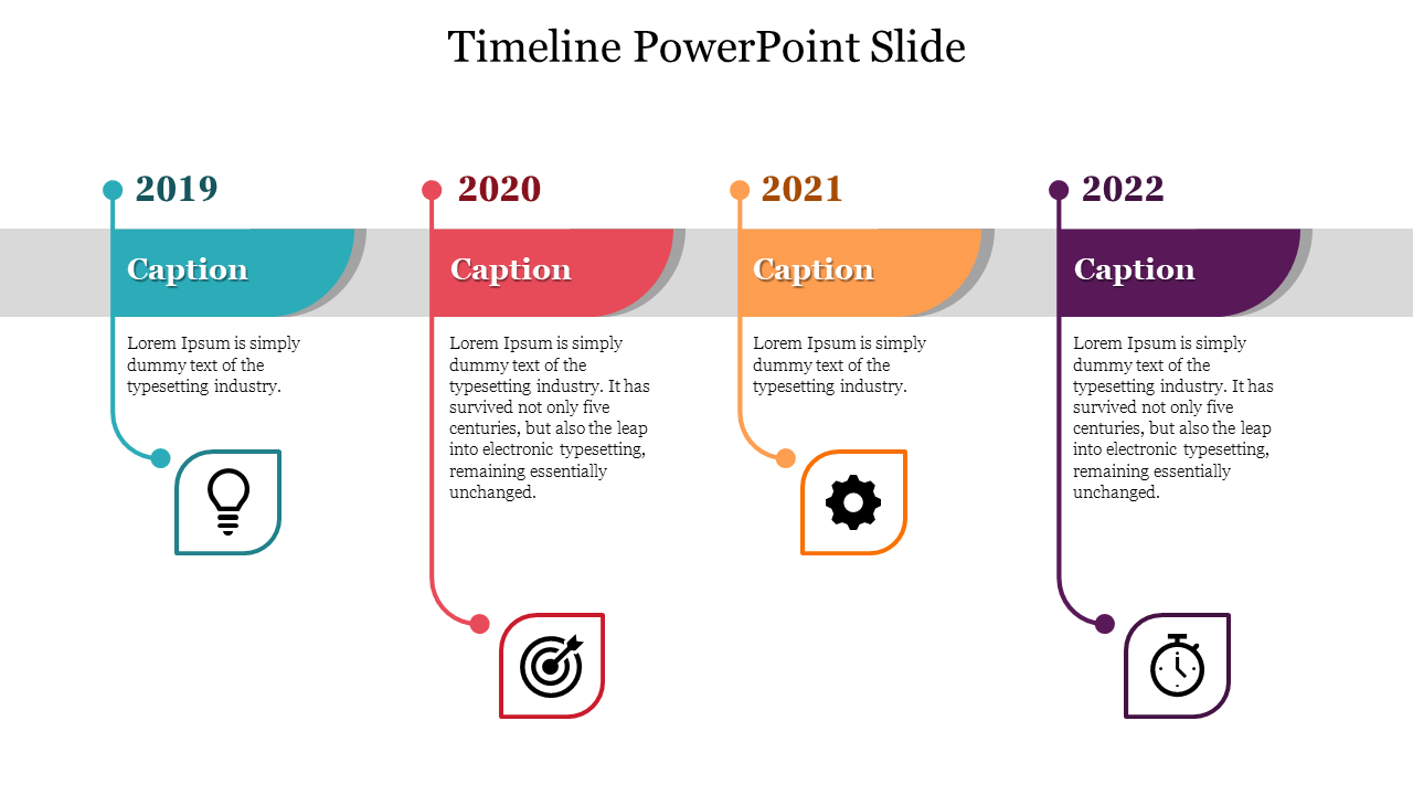 Beautiful Timeline PowerPoint Slide Design Presentation